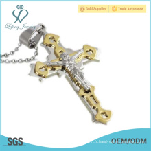 Pendentif jésus-christ religieux, bijoux en gros en or et en argent